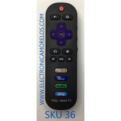 CONTROL REMOTO PARA SMART TV TCL / 017030104XA4 / 017030102xa4 / JH-14170